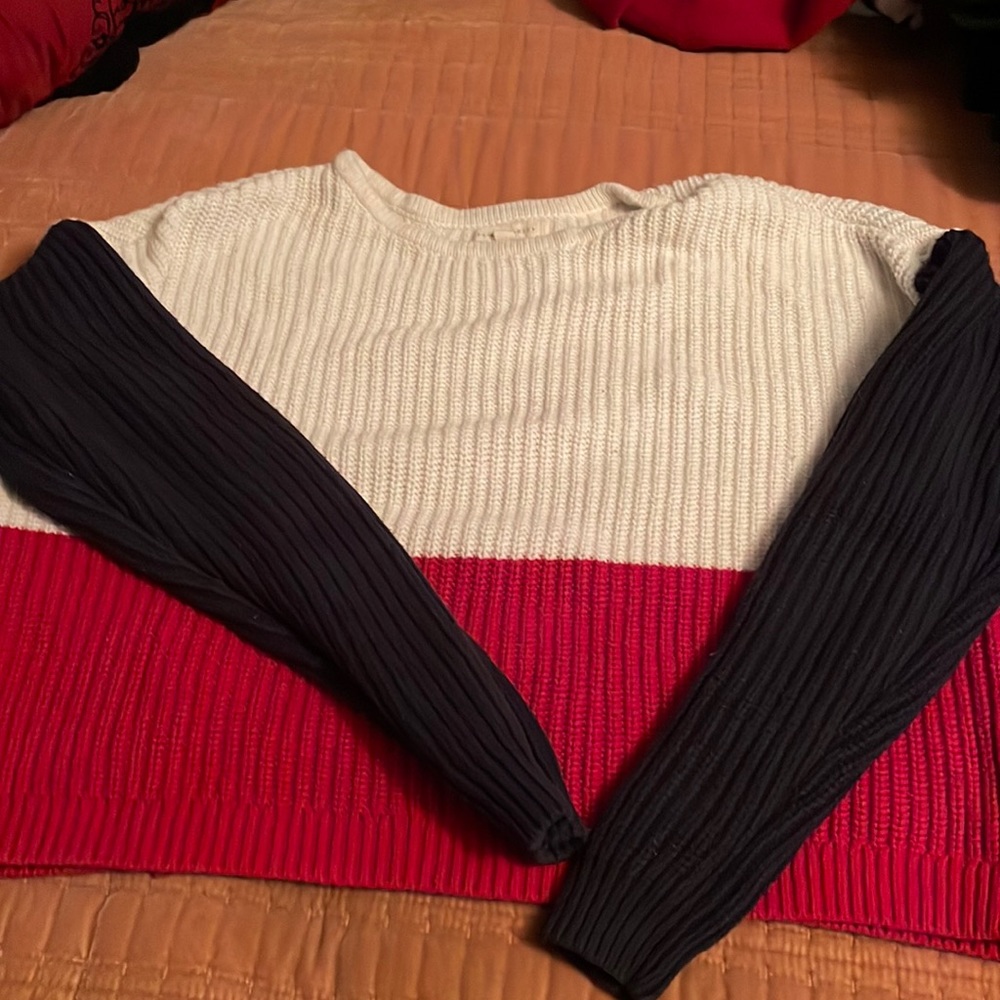 White, red, Blue, Women’s, shirt, size S